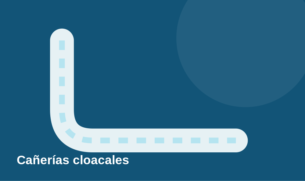 Ilustración de cañerías para destapaciones cloacales